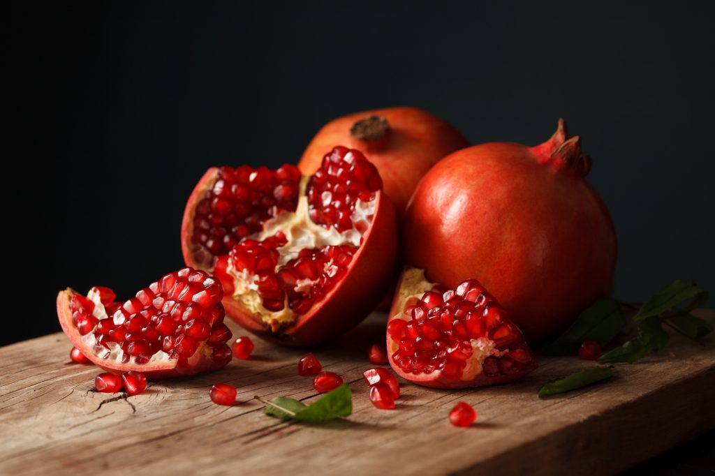 pomegranate fruit healthy food fresh organic still life vegetarian juicy antioxidant